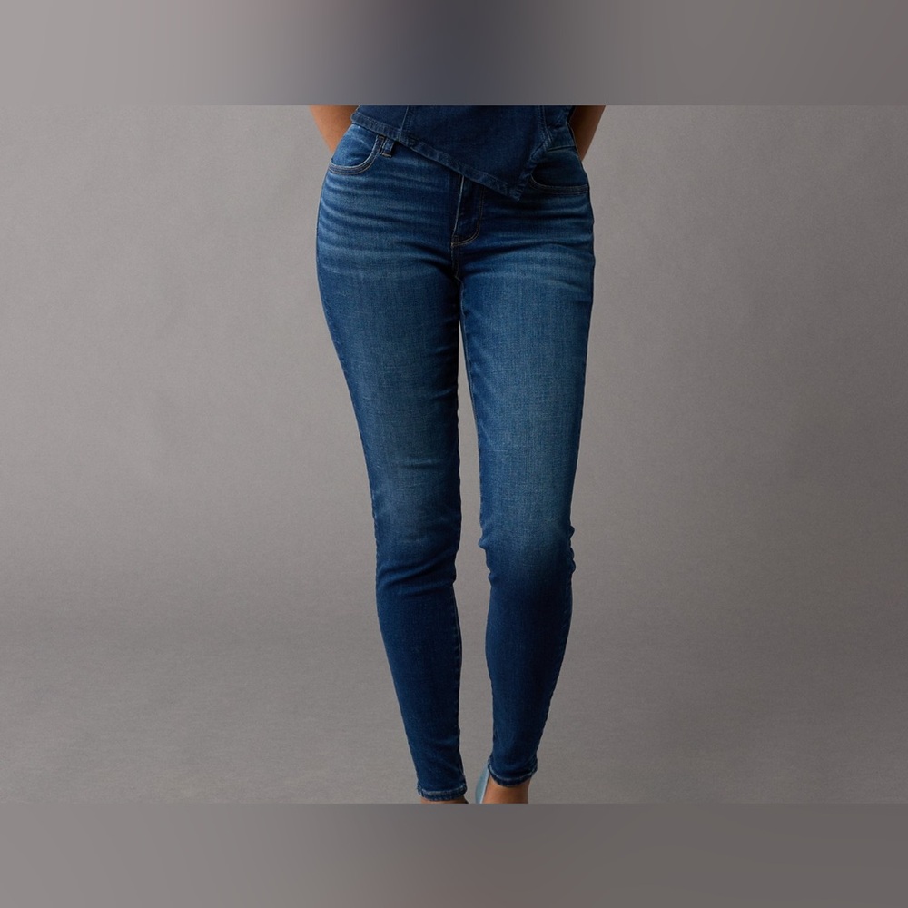 AE Next‎ Level Curvy High-Waisted Jegging  Classic Blue Women's Jeans